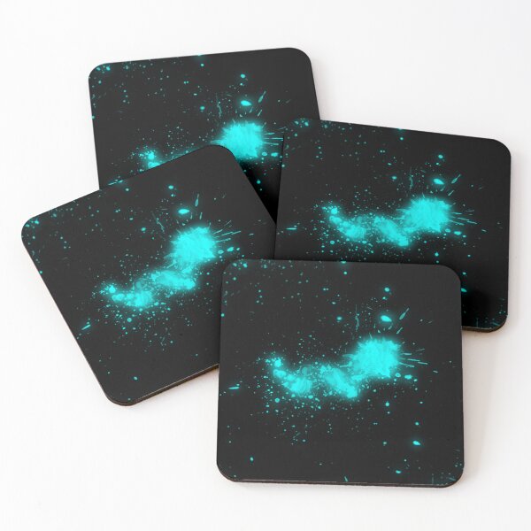 Item preview, Cool Neon blue abstract splash design designed and sold by Aruim  Art.