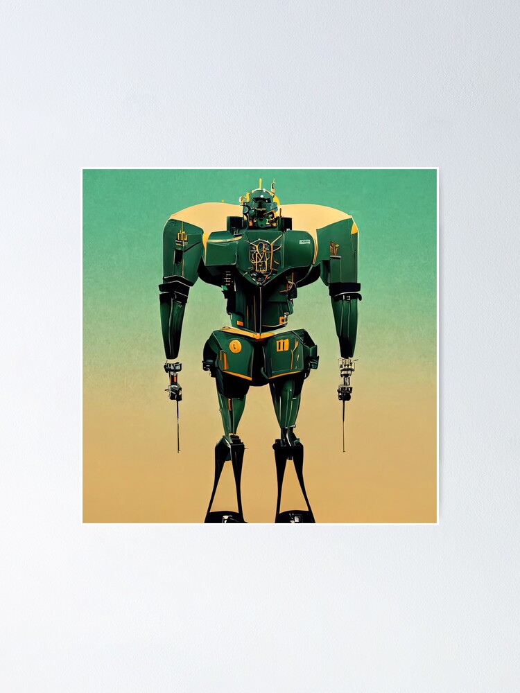 "RetroFuturist Robot" Poster for Sale by ErianAndre Redbubble