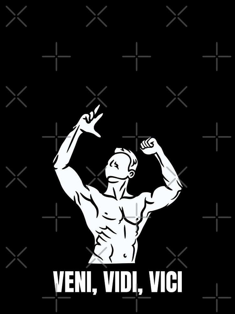 Veni, Vidi, Vici, I came, I saw, I conquered, zyzz mirin Poster for Sale  by Nepaz-Designs