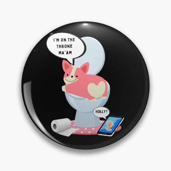 Item preview, Holly the Corgi on the Throne designed and sold by GasconyPassion.