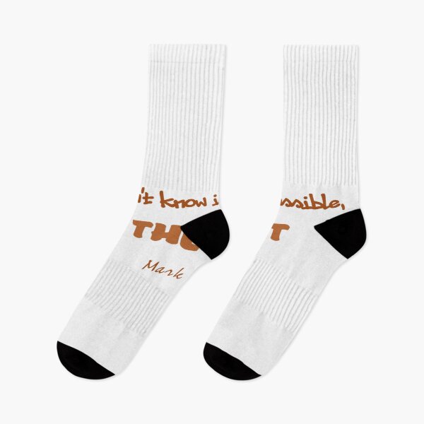 Item preview, Mark Twain quote, proverb, impossible, they did it designed and sold by MarionOphelie.