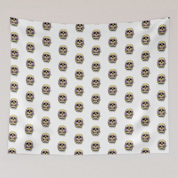 Item preview, Intersex Flag with White Grunge Skull Skeleton Bones - Distressed Punk Rock Goth Halloween designed and sold by srhosterman.