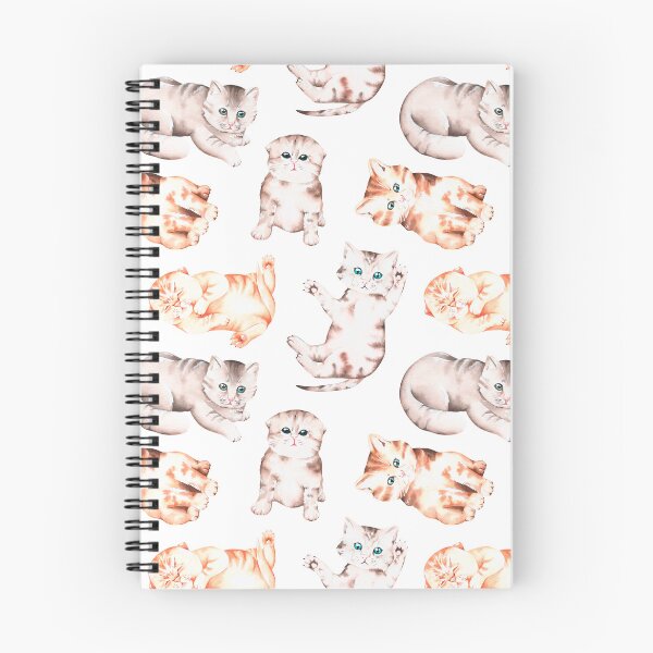 Item preview, Kittens pattern. Watercolor illustration. designed and sold by Trilisti.