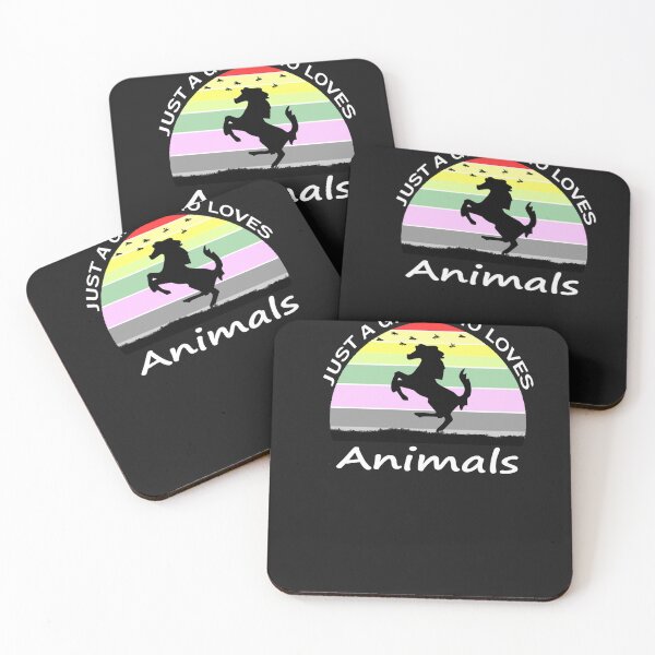 Item preview, Just Girl Who Loves Horses/Animals Gift T-shirt designed and sold by OmegaTees.