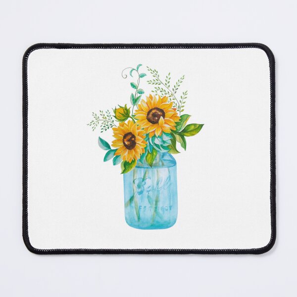 Item preview, Watercolor mason jar with flowers designed and sold by Designs1279.