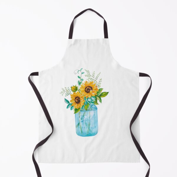 Item preview, Watercolor mason jar with flowers designed and sold by Designs1279.