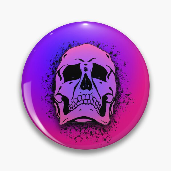 Artikelvorschau, Bisexuelle Pride Flagge mit Grunge Totenkopf Skelett Knochen - Distressed Punk Rock Goth Halloween entworfen und verkauft von srhosterman.