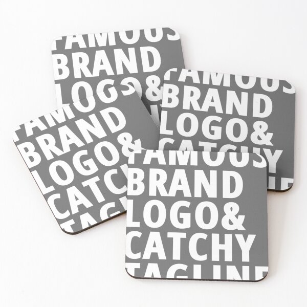 Item preview, Famous Brand Logo  Catchy Tagline  designed and sold by DanutagBianchi.