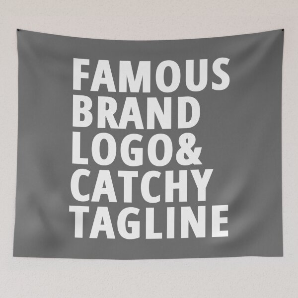 Item preview, Famous Brand Logo  Catchy Tagline  designed and sold by DanutagBianchi.