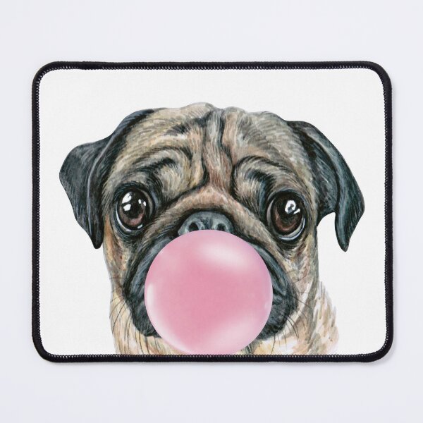Item preview, Bubblegum Pug Dog designed and sold by starrylite.