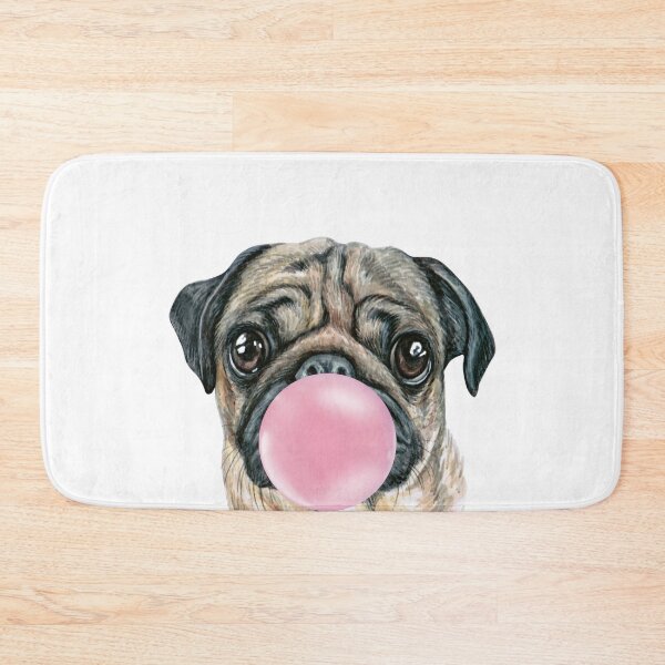 Item preview, Bubblegum Pug Dog designed and sold by starrylite.