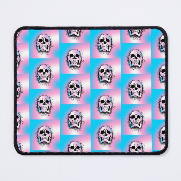 Item preview, Transgender Flag with Grunge Skull Skeleton Bones - Distressed Punk Rock Goth Halloween designed and sold by srhosterman.