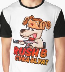 Rush B Cyka Blyat (CS:GO) Graphic T-Shirt