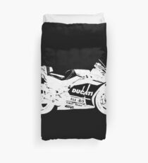 Ducati GP17 Desmosedici MotoGP Bike (White) Duvet Cover