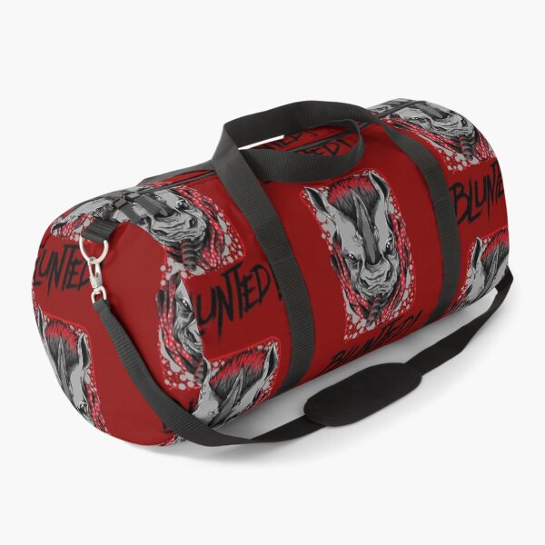 Item preview, Blunted-  White Rhino smoking a blunt-  420 Stoner Design  Red Accents designed and sold by YomeHayin.