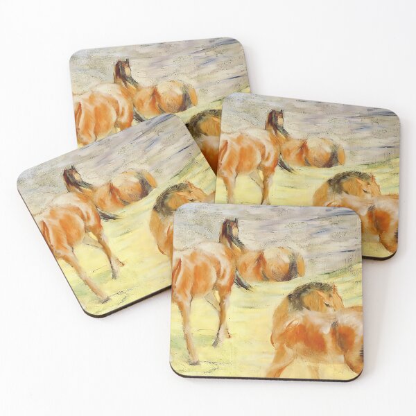 Aperçu de l'œuvre Haystacks in the Snow by Franz Marc créée et vendue par WonderweissStudio.