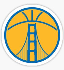 Warriors The Bridge - Blue on Gold Sticker