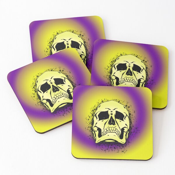Item preview, Intersex Flag with Grunge Skull Skeleton Bones - Distressed Punk Rock Goth Halloween designed and sold by srhosterman.