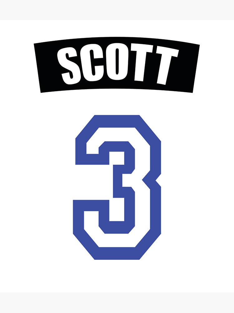 3 Colors Black White Blue Nathan Scott 23 Lucas Scott 3 One Tree Hill  Ravens Basketball Jersey