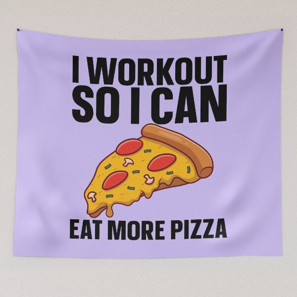 Item preview, I Workout So I Can Eat More Pizza designed and sold by kamrankhan.