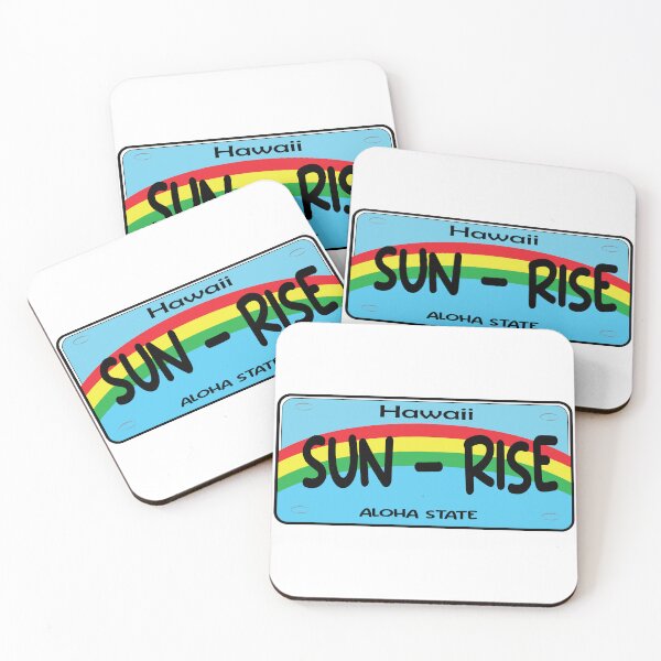Item preview, Hawaii Sun Rise License Plate designed and sold by PraArts2002.