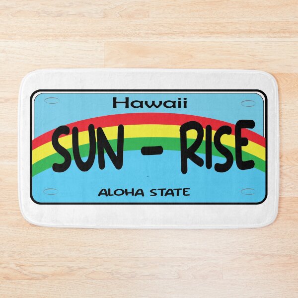 Item preview, Hawaii Sun Rise License Plate designed and sold by PraArts2002.