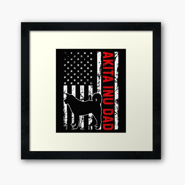 Artikel-Vorschau von Vintage Akita Inu Dad American Flag - Akita Inu Dog Breed Lover, designt und verkauft von tjred01.