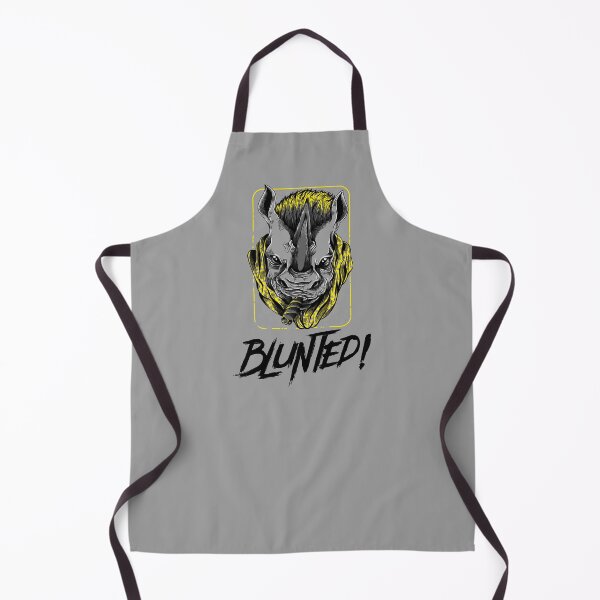 Item preview, Blunted-  White Rhino smoking a blunt-  420 Stoner Design  Yellow Accents designed and sold by YomeHayin.