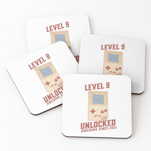 Artikelvorschau, Level 9 unlocked awesome since 2013 entworfen und verkauft von formylovelydog.