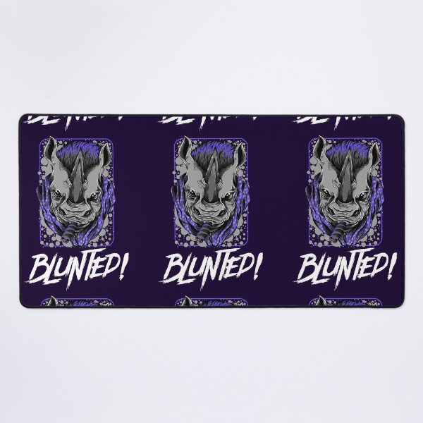 Item preview, Blunted-  White Rhino smoking a blunt-  420 Stoner Design  Purple Accents designed and sold by YomeHayin.