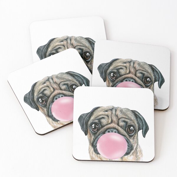 Aperçu de l'œuvre Bubblegum Pug Dog créée et vendue par starrylite.