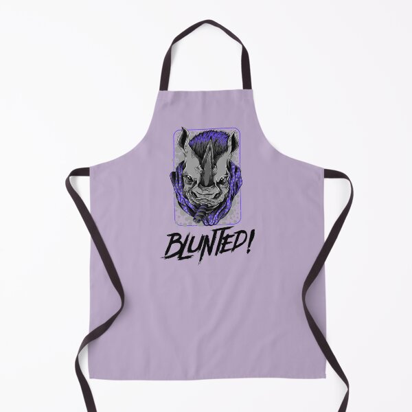 Item preview, Blunted-  White Rhino smoking a blunt-  420 Stoner Design  Purple Accents designed and sold by YomeHayin.