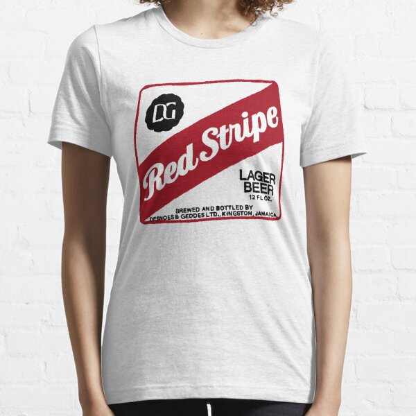 Red Stripe Beer White Baseball Jersey - T-shirts Low Price