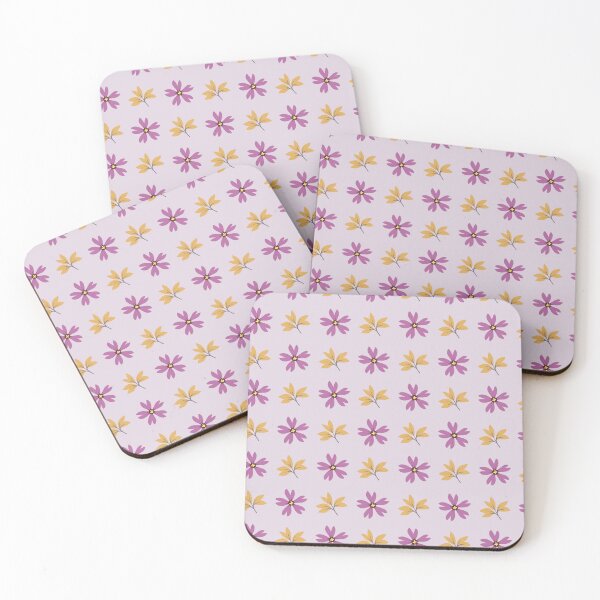 Artikelvorschau, Purple Yellow Floral Pattern entworfen und verkauft von EIMgraphic.
