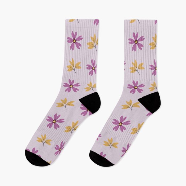 Artikelvorschau, Purple Yellow Floral Pattern entworfen und verkauft von EIMgraphic.