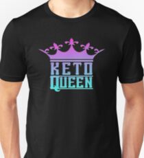 Keto Queen Crown Graphic Ketosis Diet Success Unisex T-Shirt