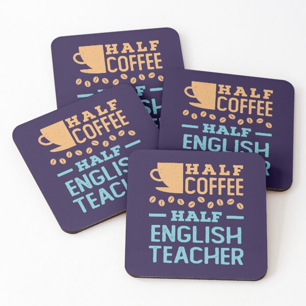 Item preview, Half Coffee Half English Teacher designed and sold by jaygo.