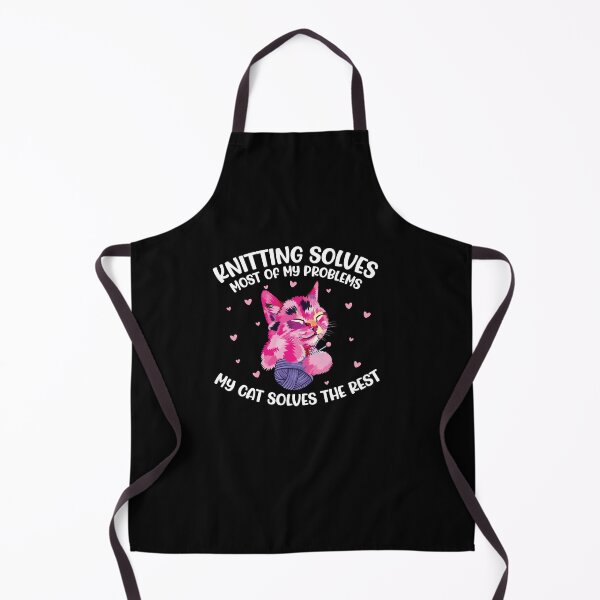 Item preview, Funny Knitting Cat For A Quilting Hobby Knitter Knit Lover designed and sold by StrongShirts.