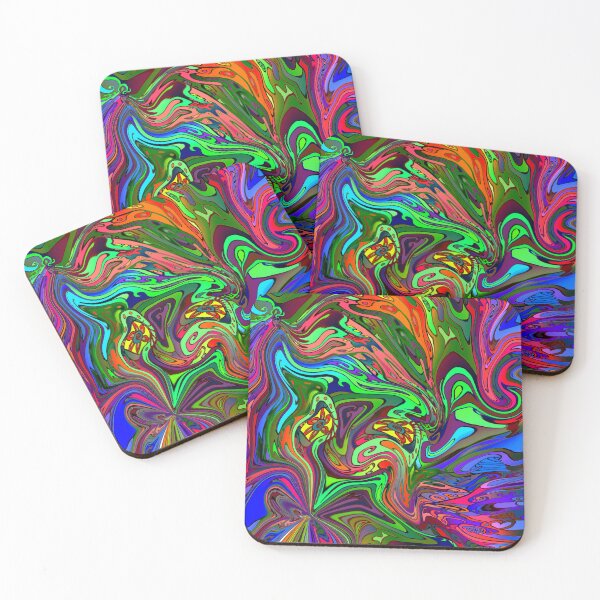 Item preview, Converging Colorful Swirls Psychedelic Pattern designed and sold by Deborah Camp.