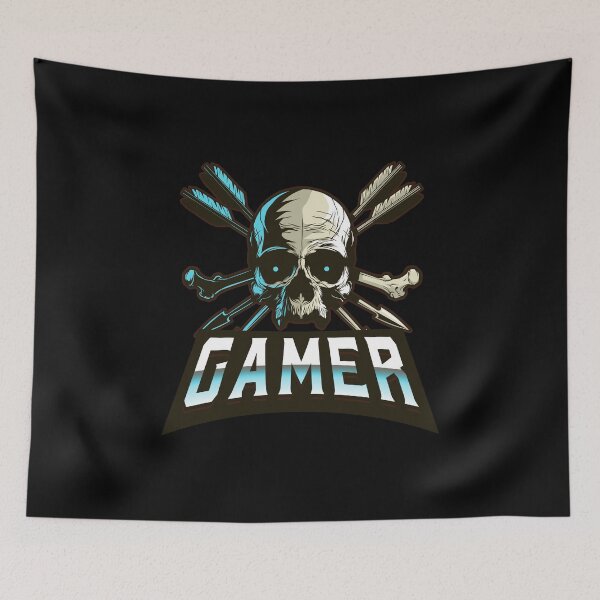 Aperçu de l'œuvre Gamer with Furious Skull with Arrows créée et vendue par PRIVARSHU.