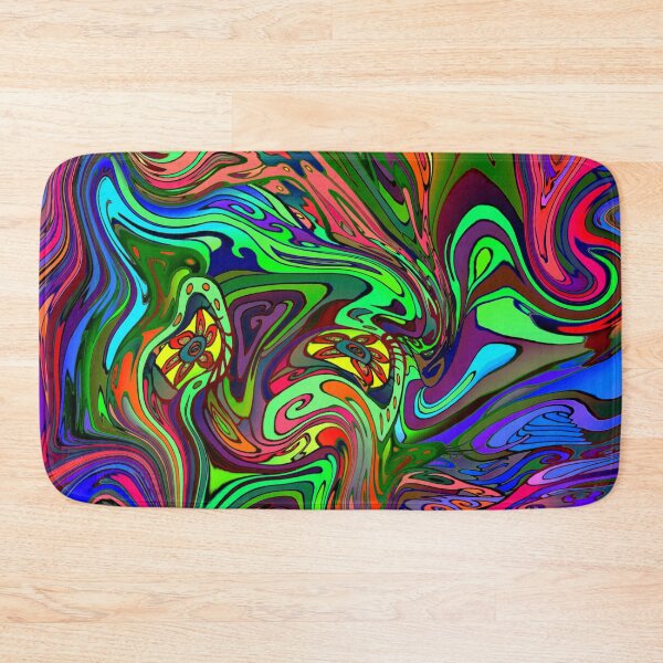 Item preview, Converging Colorful Swirls Psychedelic Pattern designed and sold by Deborah Camp.