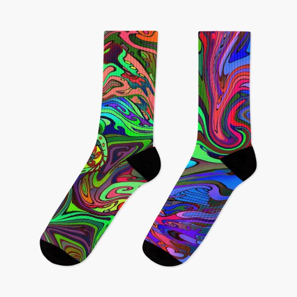 Item preview, Converging Colorful Swirls Psychedelic Pattern designed and sold by Deborah Camp.