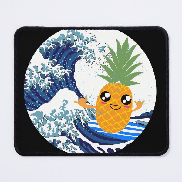 Item preview, Kawaii pineapple surfing designed and sold by 1DaisyChainLane.