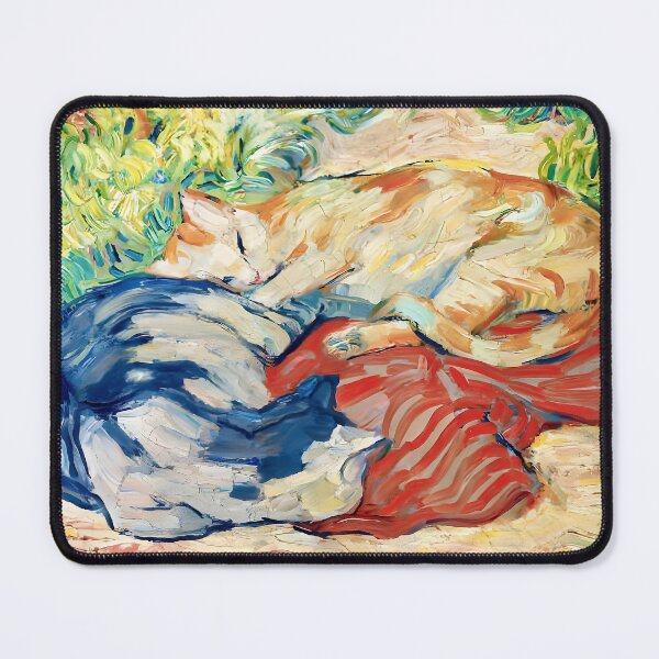 Artikelvorschau, Cats on Red Cloth by Franz Marc entworfen und verkauft von WonderweissStudio.