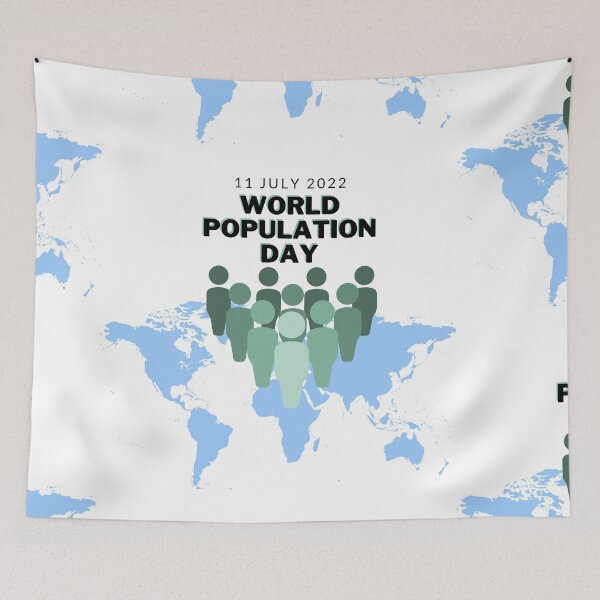 Item preview, World population day designed and sold by Jaadueekala.