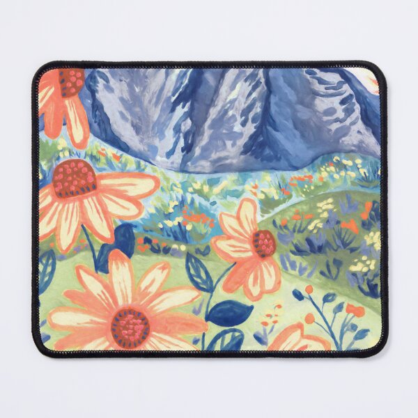 Item preview, Daisy Gouache Mountain Landscape  designed and sold by TigaTiga.