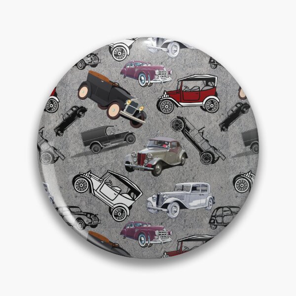 Item preview,  Red , black , and white classic cars seamless pattern designed and sold by Cloofur.
