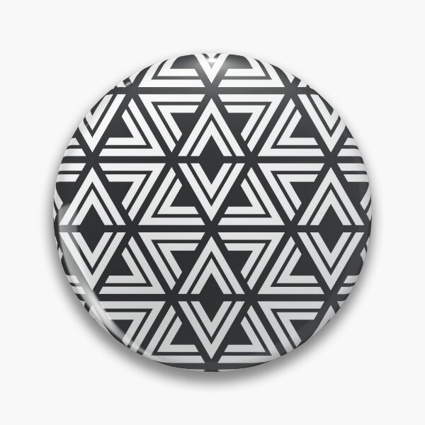 Item preview, Triangle Geometric Pattern (Black and White) designed and sold by Blue-Banana.
