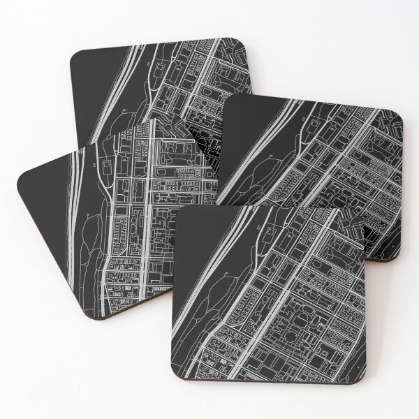Item preview, Detailed City Map of Morningside Heights, Manhattan, Dark Version designed and sold by Map Me!.
