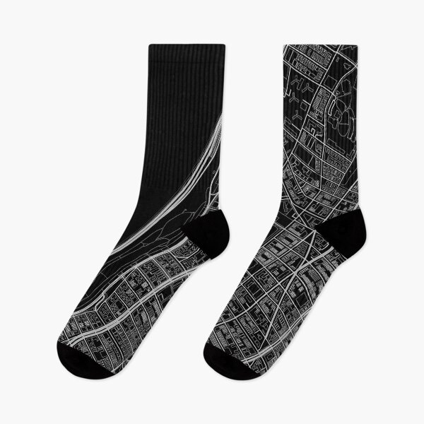 Artikelvorschau, Detailed City Map of Morningside Heights, Manhattan, Dark Version entworfen und verkauft von Map Me!.